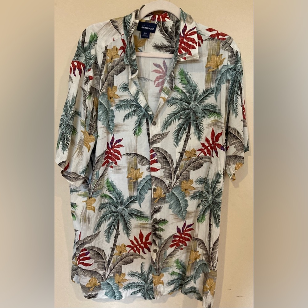 Arthouse Tropical Button Down - Size XLT